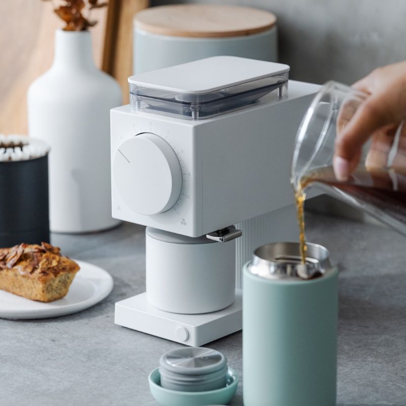 Fellow Ode Electric Coffee Grinder - White EX SHOWROOM STOCK