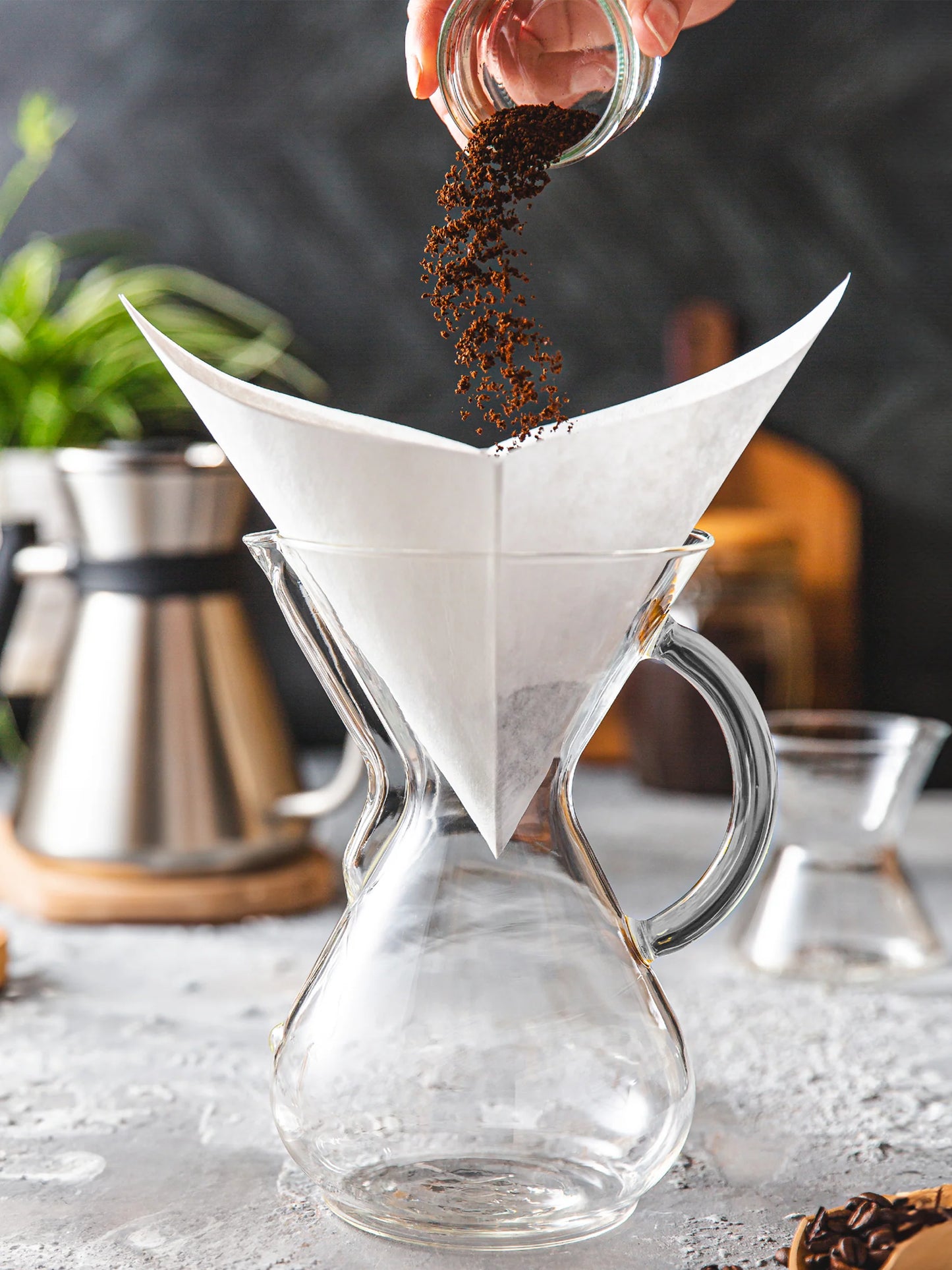 Filter Brewer Chemex Classic 6 Cup glass handle