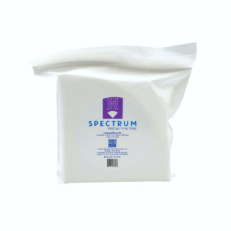 Filter Papers - Bruer Spectrum Folded Circle Filters - Suits 6-8C