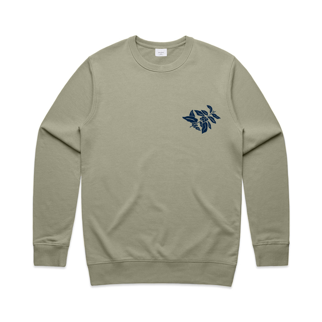 Paradox Kinetic Men's Crew Jumper - Eucalyptus