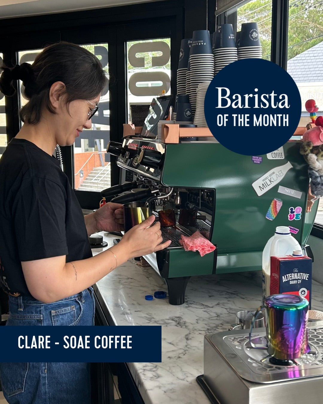 Barista of the Month - Clare, SOAE COFFEE - January 2026