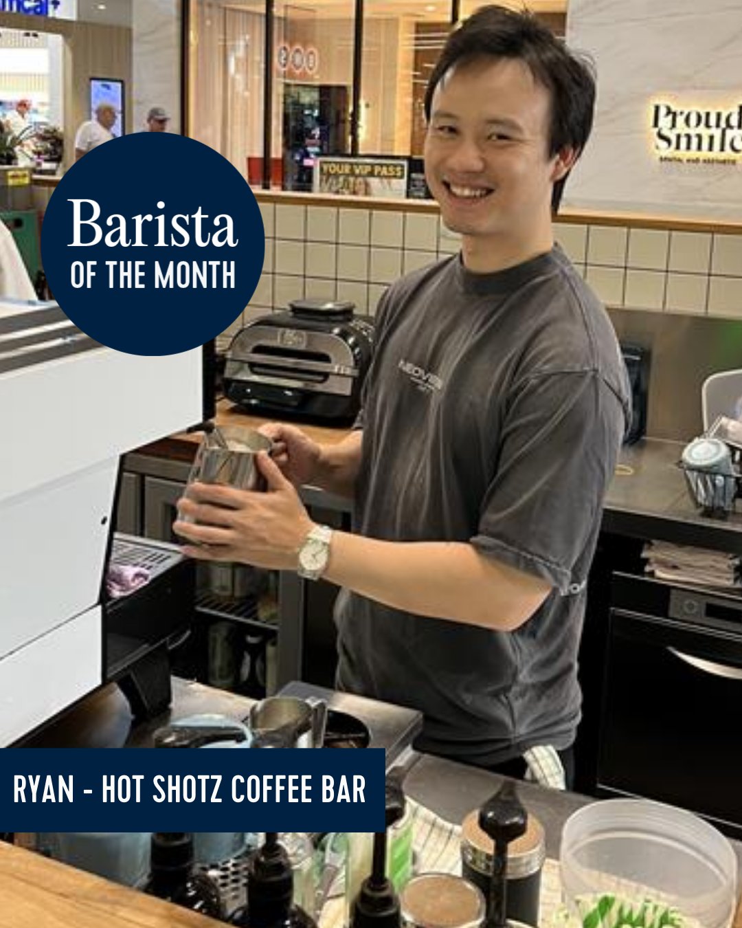 Barista of the Month - Ryan, Hot Shotz Coffee Bar - March 2026