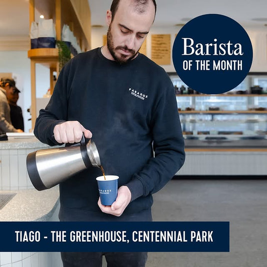 Barista of the Month - Tiago, The Greenhouse, Centennial Park - October 2024