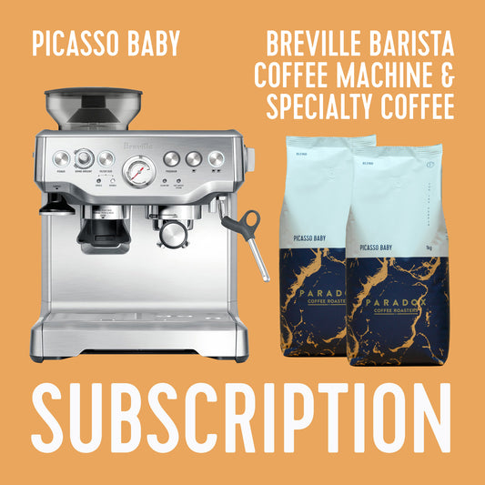 Breville Barista Coffee Machine & Picasso Baby Blend