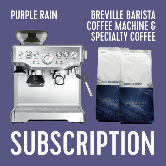 Breville Barista Coffee Machine & Purple Rain Blend