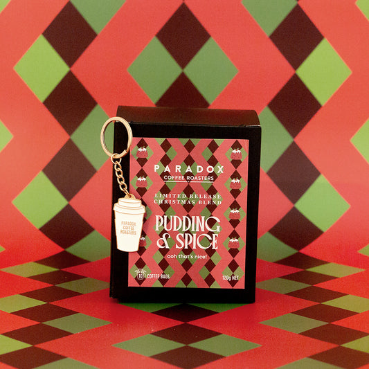 Christmas Drip Filter Coffee & Key Ring Gift Set