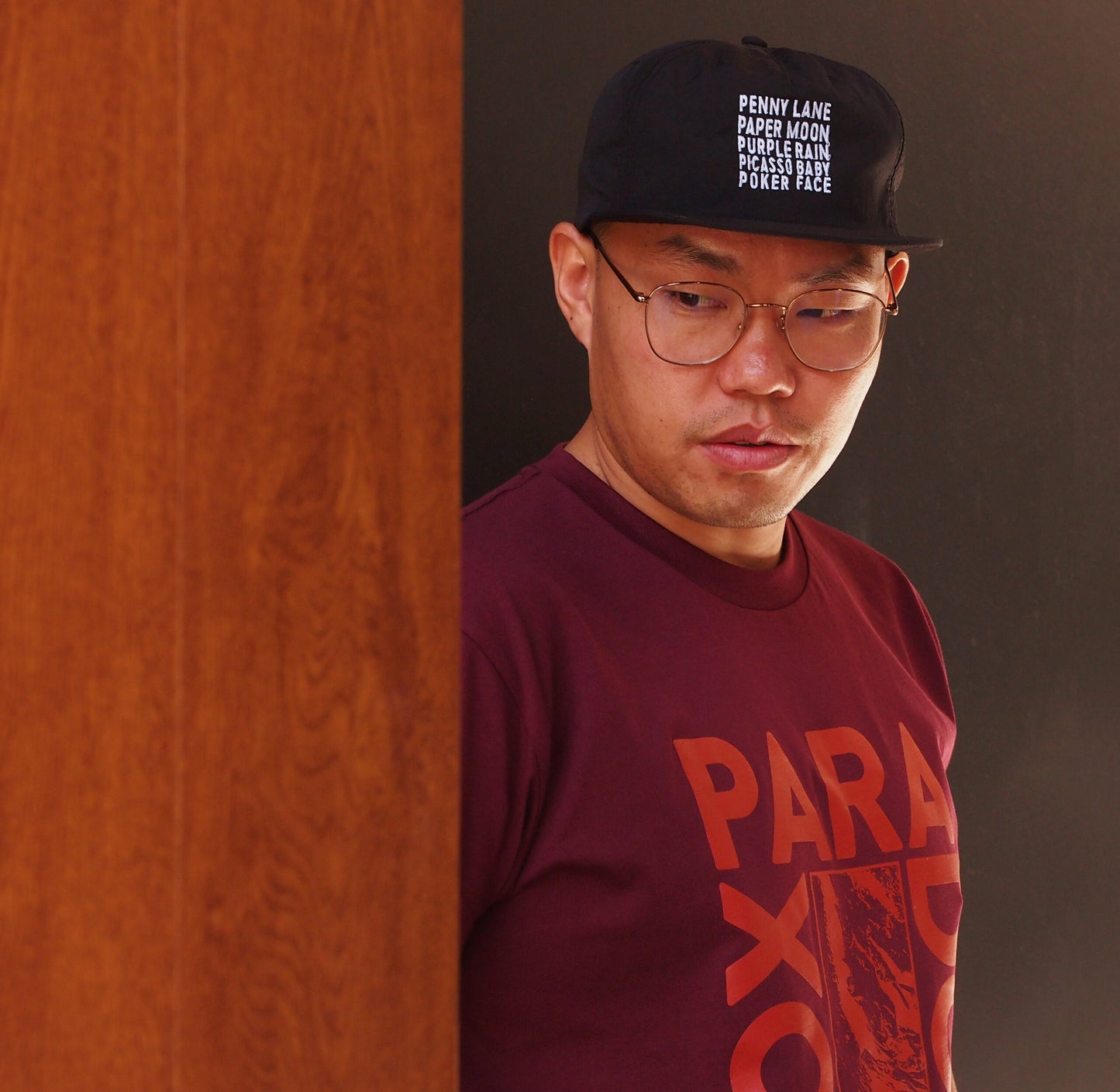 Paradox Box Tee - Burgundy