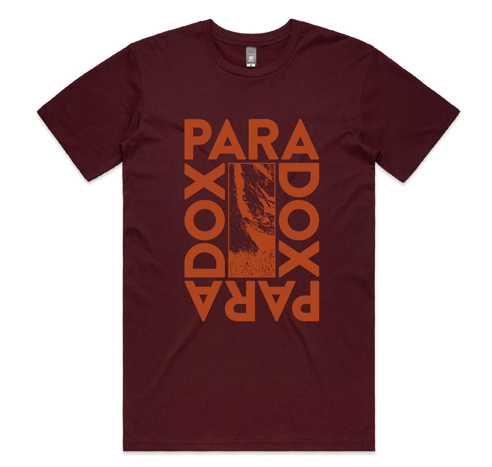 Paradox Rapper Tees Paradox Box Tee - Burgundy – Paradox Coffee Roasters