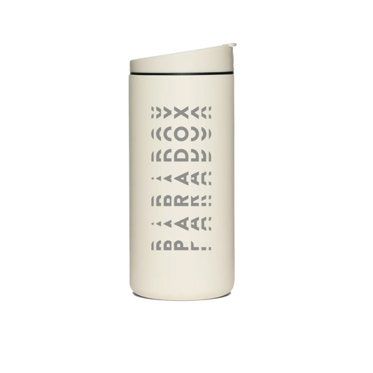 Paradox Kinetic MiiR Flip Travel Tumbler, 12oz - Sandstone White