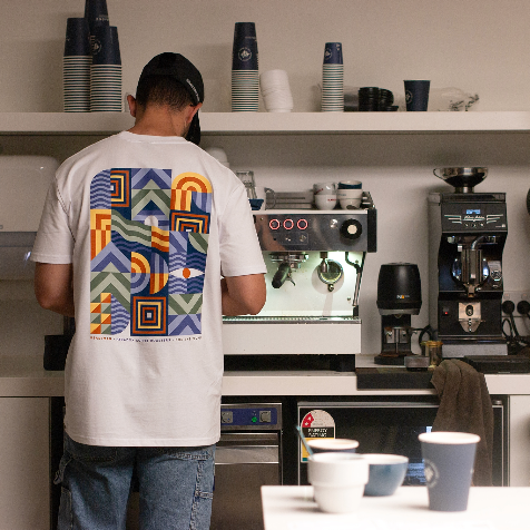 Beastman White T-shirt - Paradox Coffee Roaster