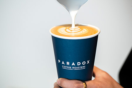 Paradox Coffee in a cup